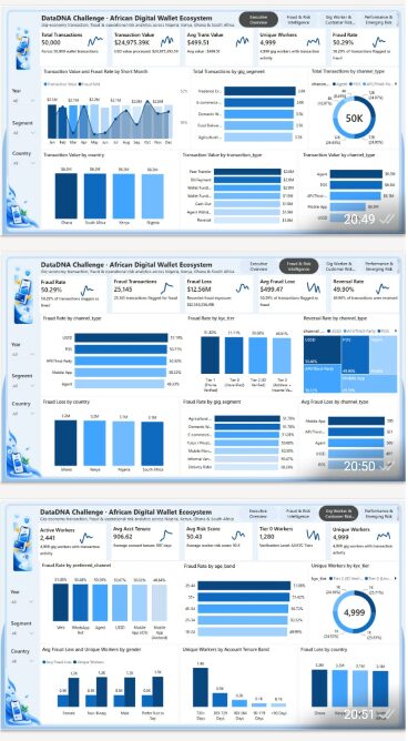 African Digital Wallet Ecosystem Dashboard