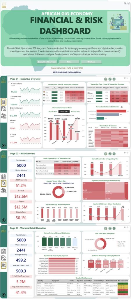 African Gig Economy Financial and Risk Dashboard